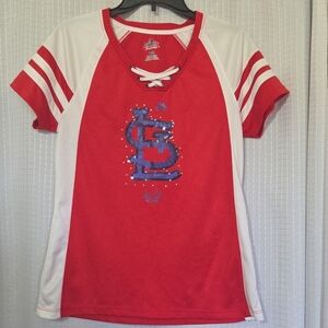 St Louis Cardinal  Women’s L Red MLB  Majestic Jersey